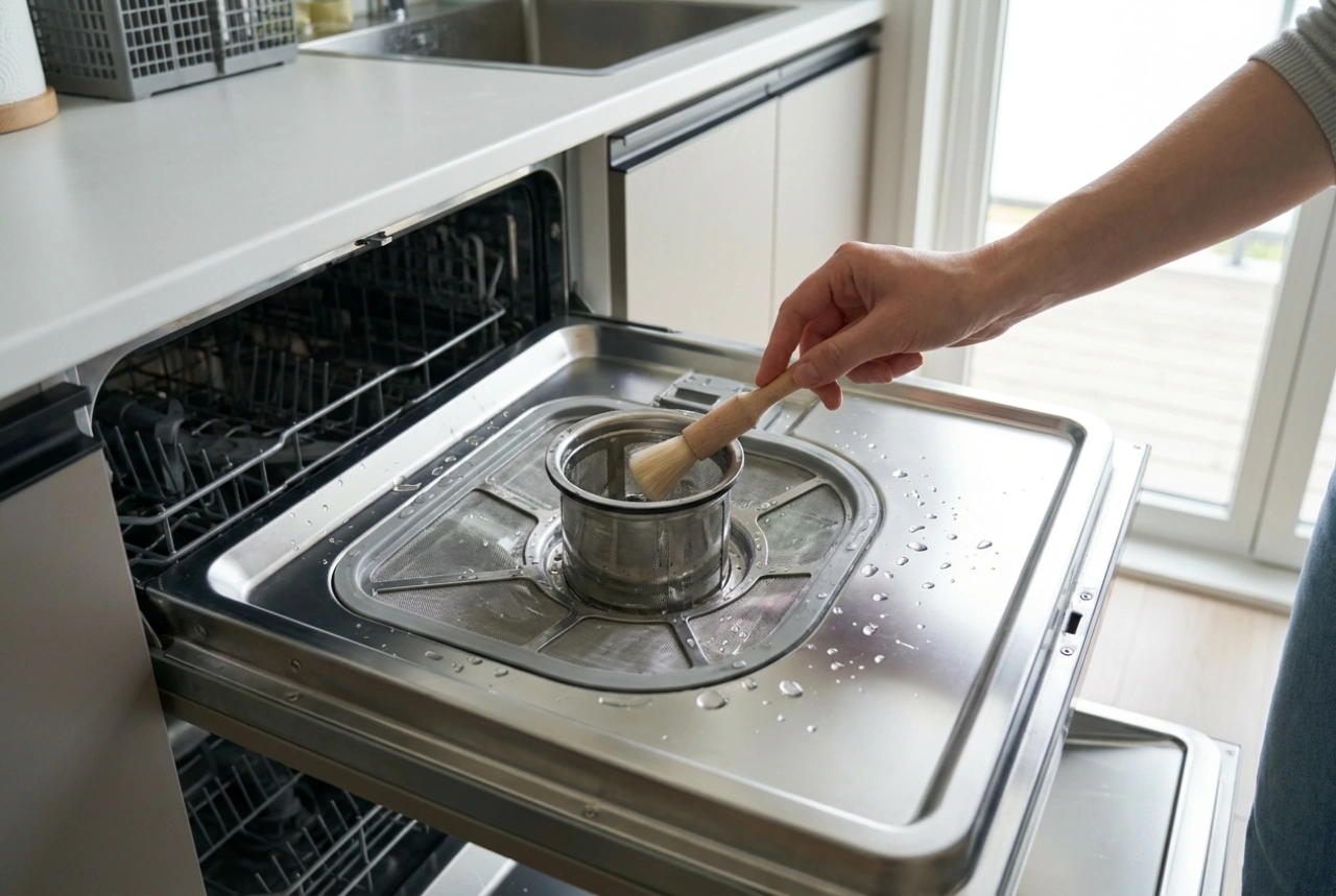 Hoe u een verstopte vaatwasser ontstopt en de oorzaak vindt
