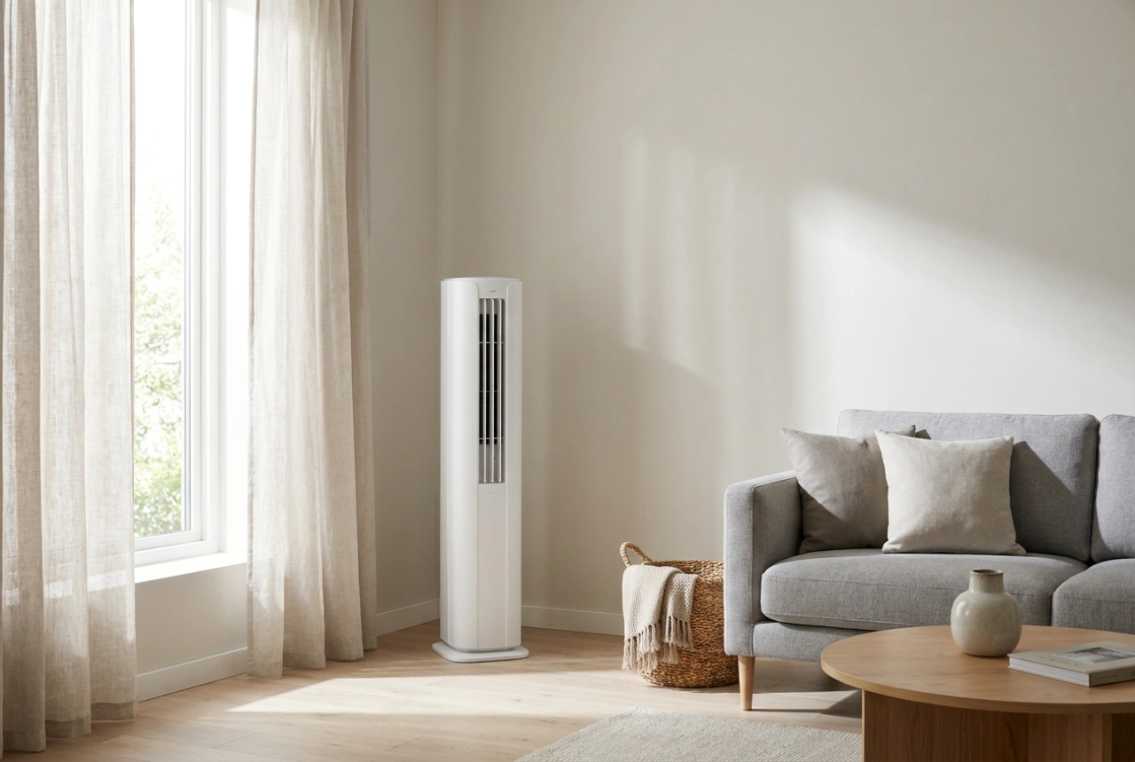 Kleine airco voor de kamer en de regels voor het kiezen van het vermogen op basis van de oppervlakte