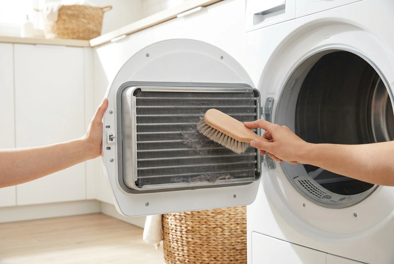 Hoe de warmtewisselaar van een wasdroger zonder schade te reinigen