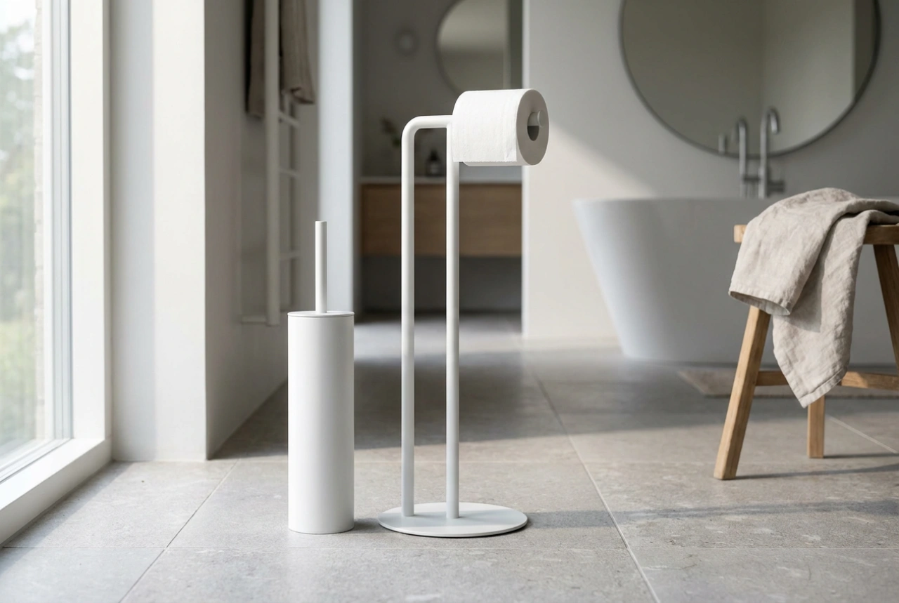 Hoe u een toiletrolhouder met borstel hygiënisch en praktisch plaatst