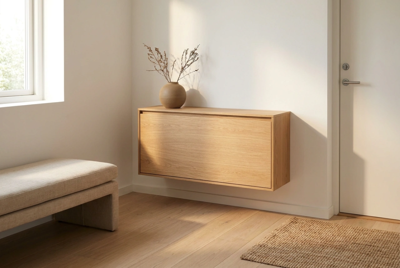 Een garderobe met schoenenkast inrichten zonder knelpunten bij de entree