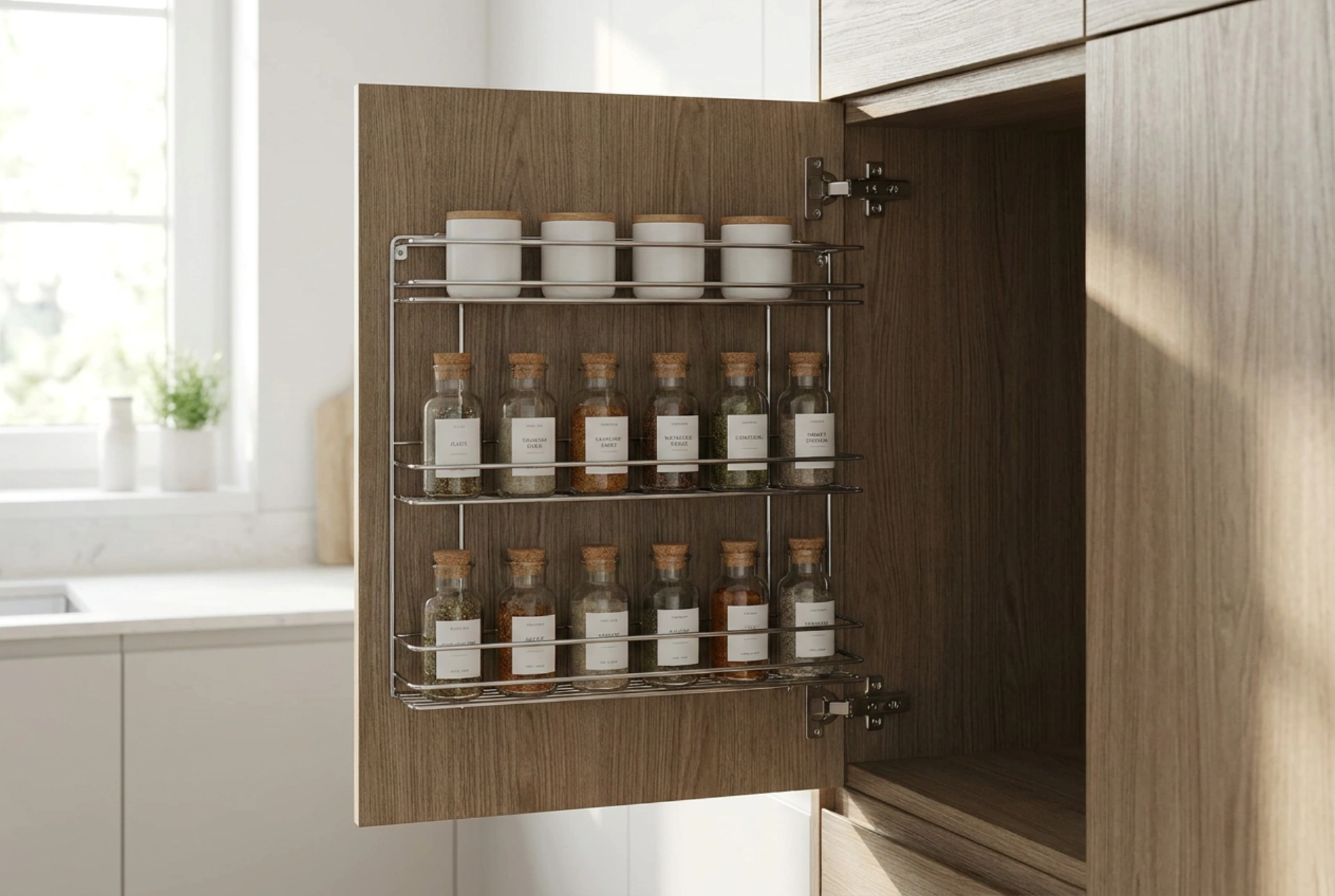 Deurorganizers voor keukenkastjes: optimaal gebruik van ondiepe ruimte