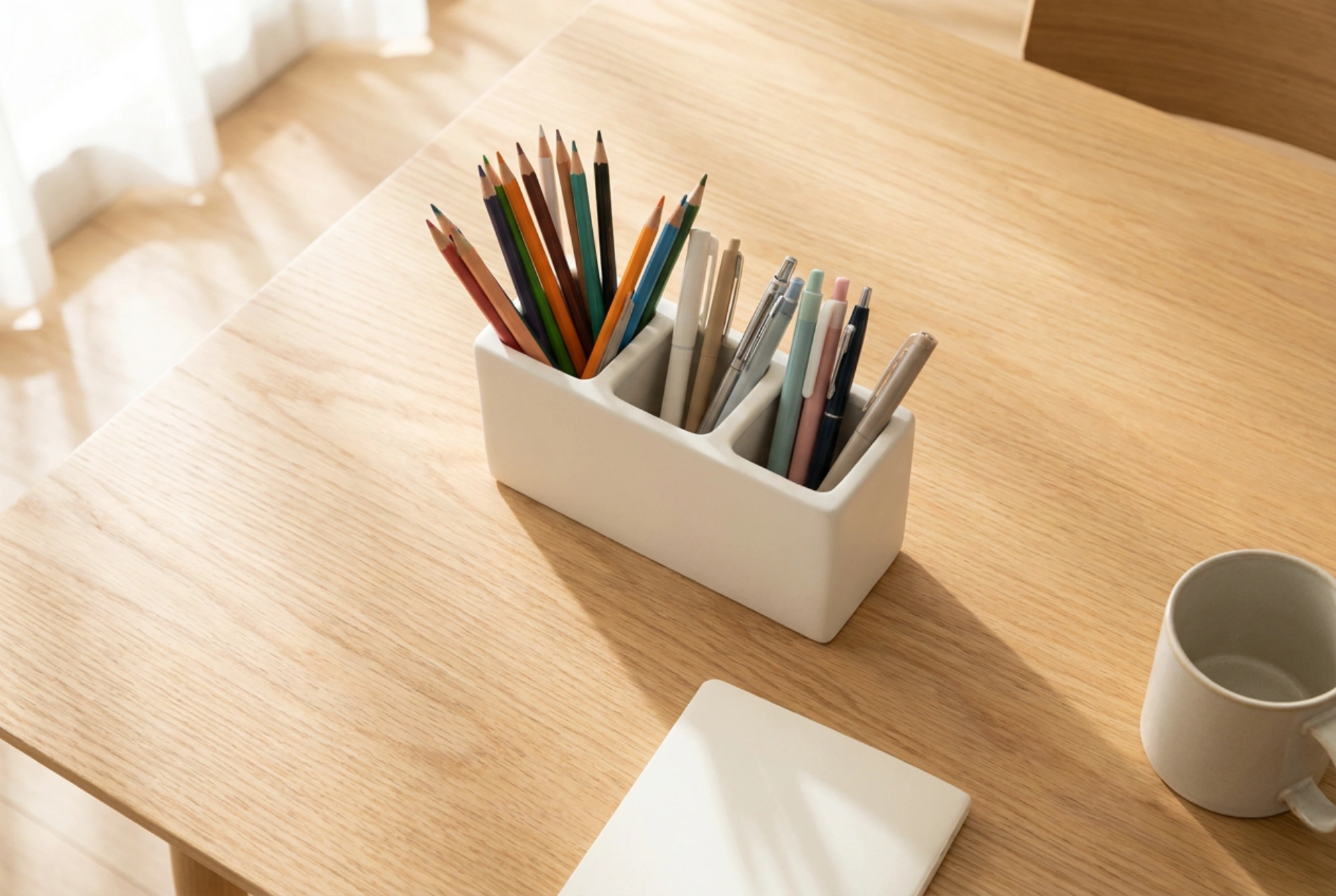 Hoe je het bureau van een kind efficiënt organiseert met een praktische organizer
