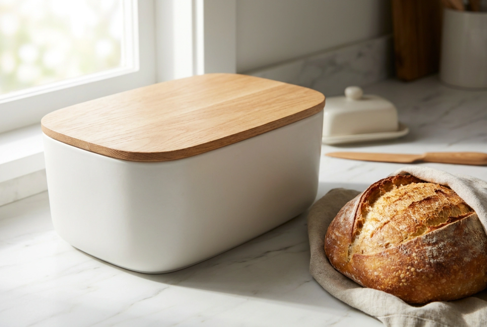 Hoe een broodtrommel met houten element helpt brood vers te houden