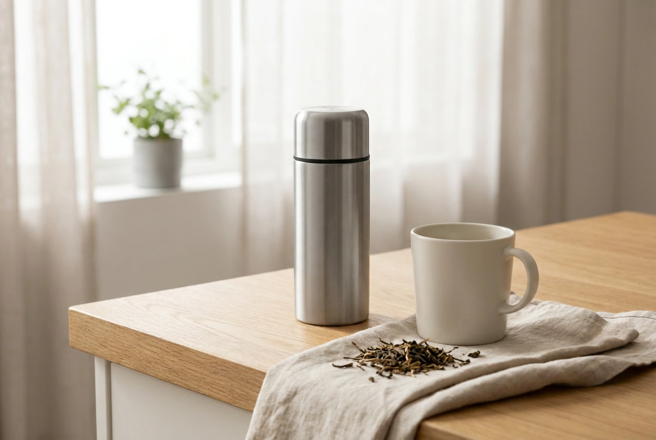Thermosfles voor thee: maximale warmte-isolatie en de perfecte bereiding