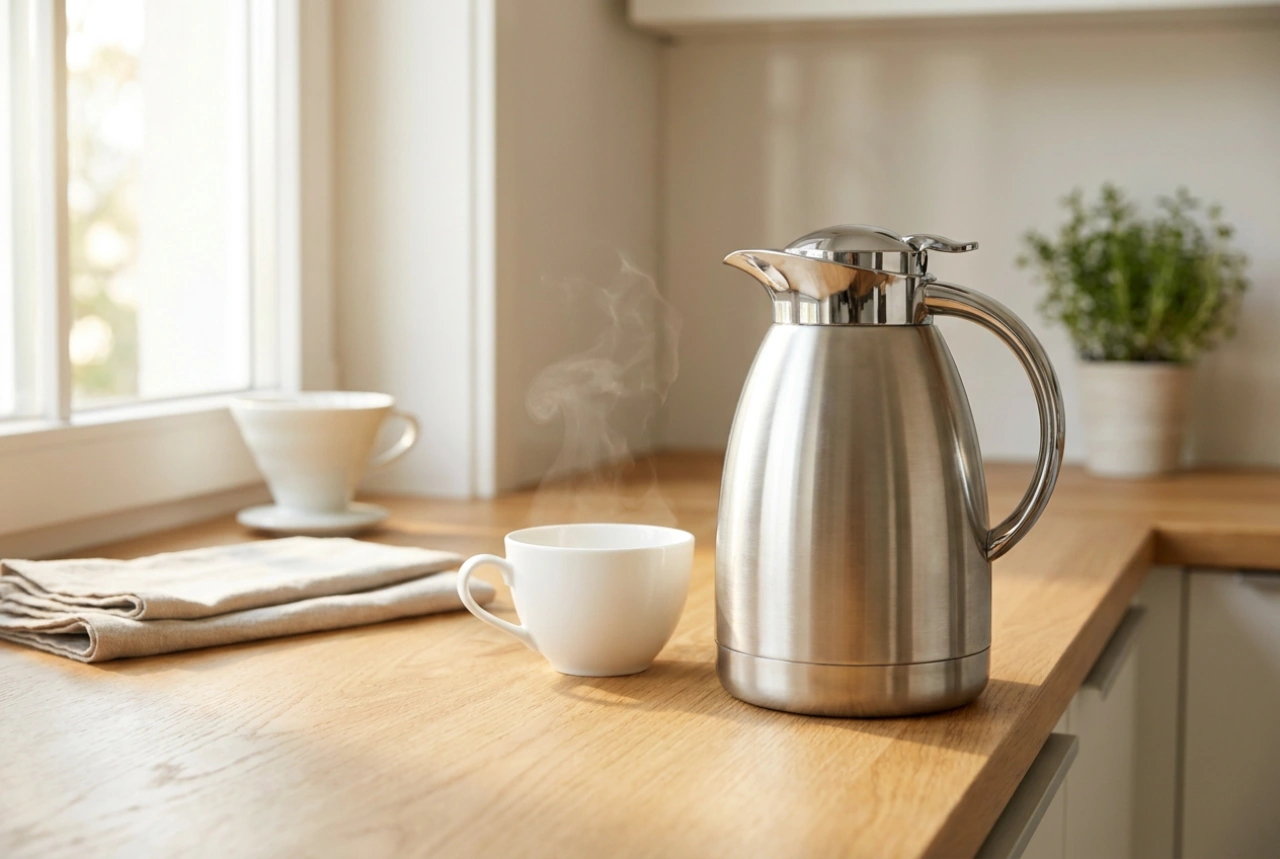 De beproefde methode om een grote thermoskan voor koffie optimaal te gebruiken