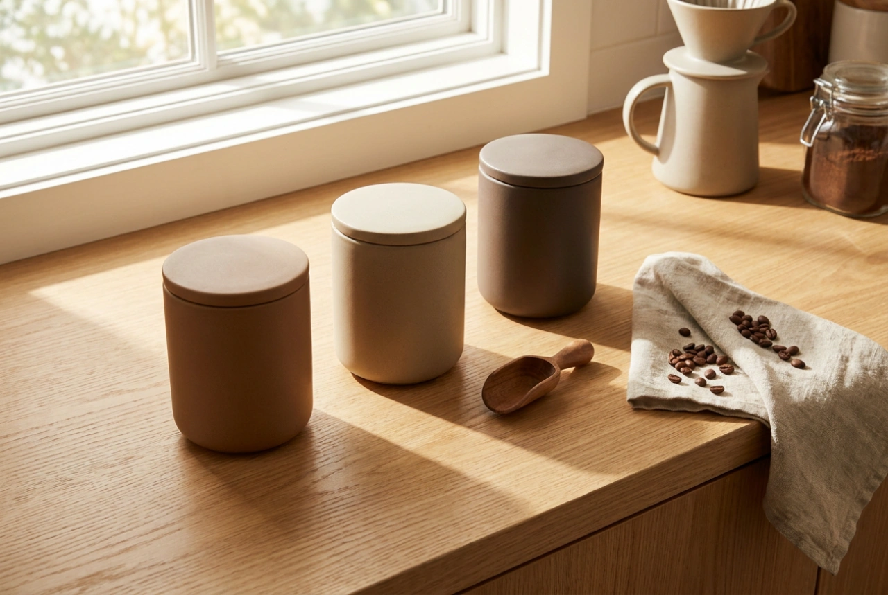 Hoe keramische koffiebussen te gebruiken om het aroma te beschermen