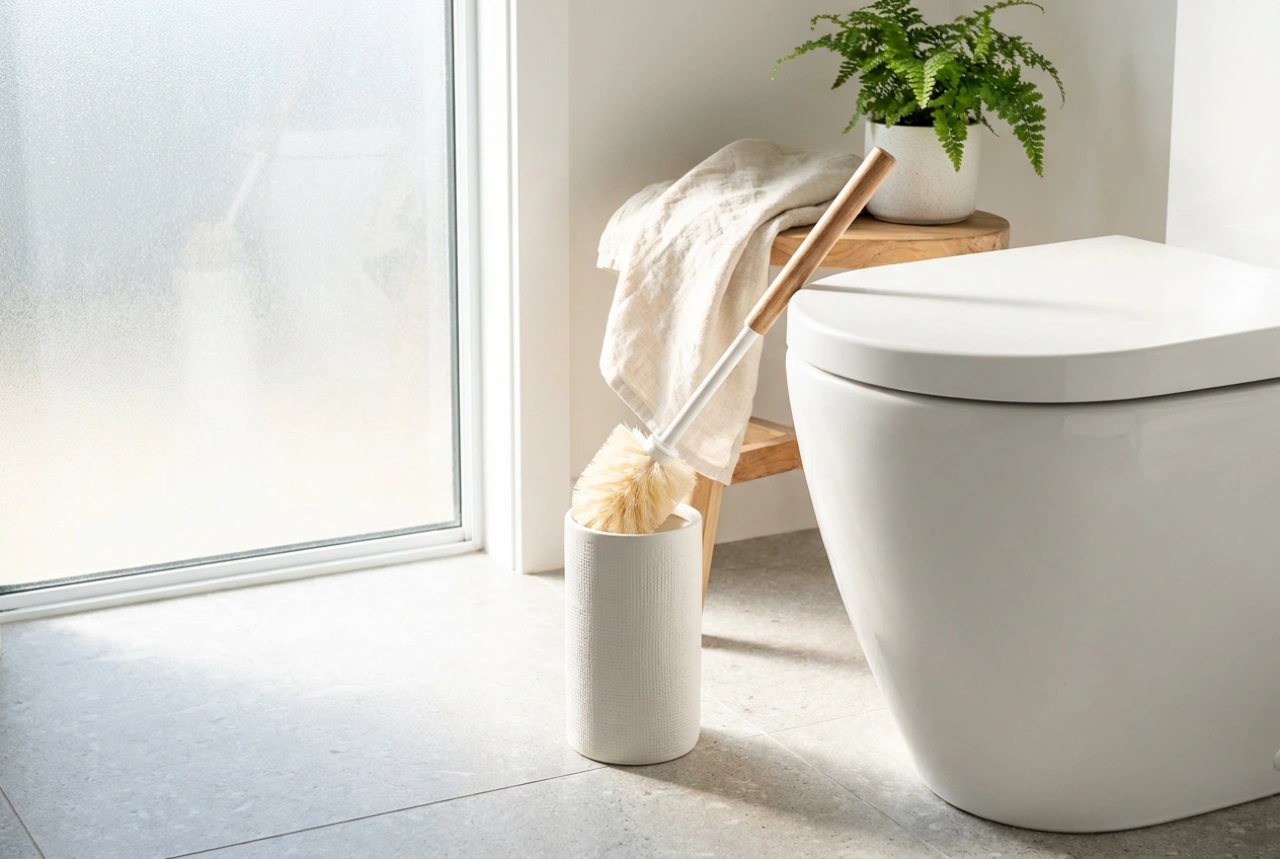 Hoe reinig je een witte toiletborstel zodat deze niet vergeelt