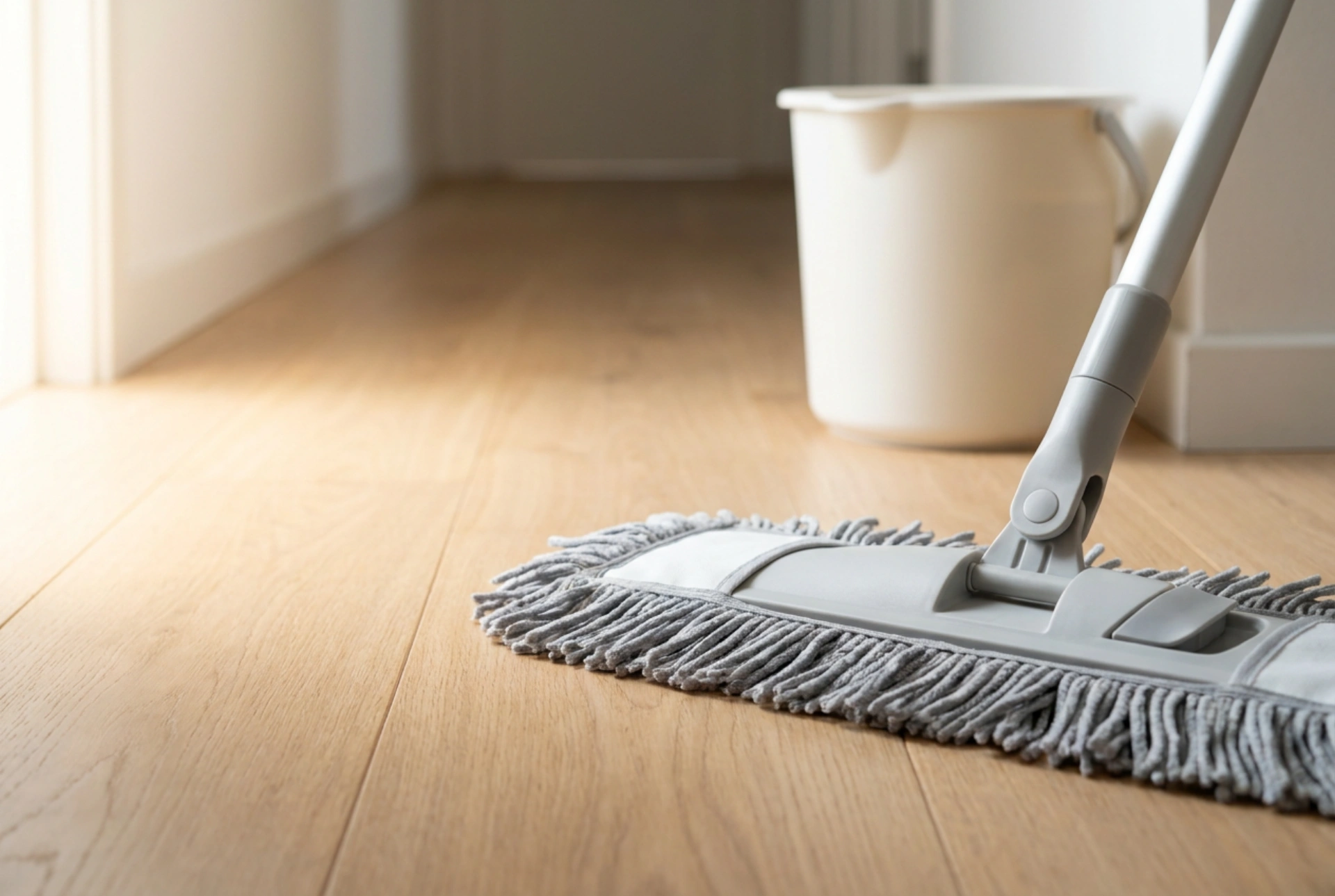 Roterende mop met emmer: dweilen zonder spatten en overtollig water