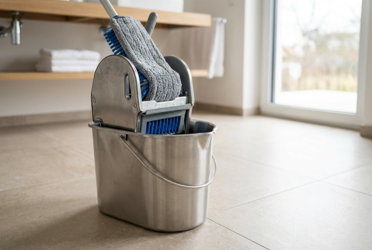 Efficiënt reinigen met een industriële mop en pers: techniek en mechanica