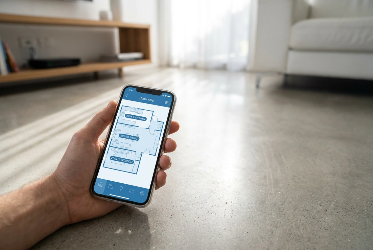 Hoe u uw robotstofzuiger en -dweil instelt voor verschillende zones