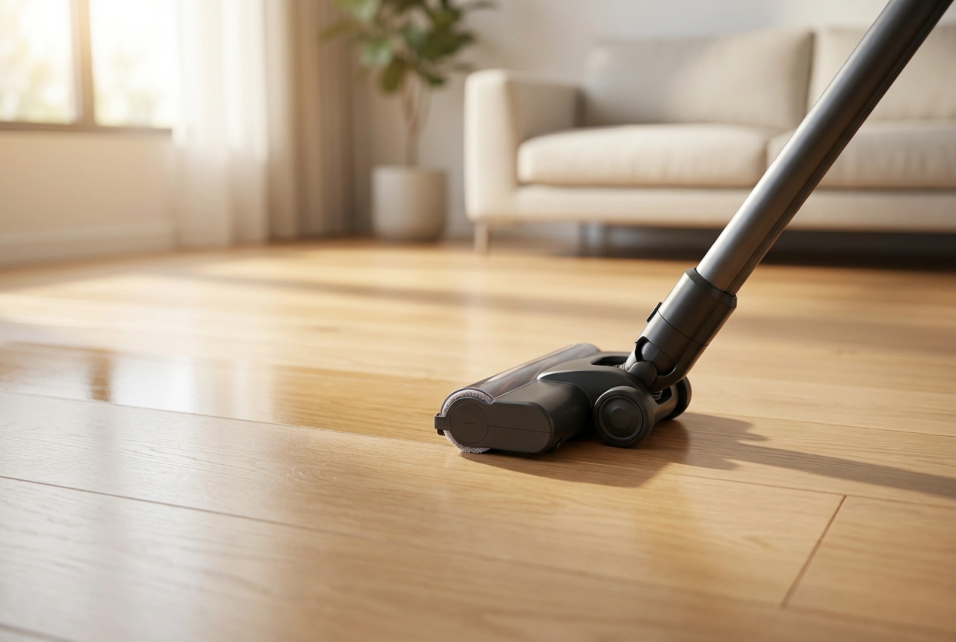 Streeploos schoonmaken met een draadloze vloerreiniger met dweilfunctie