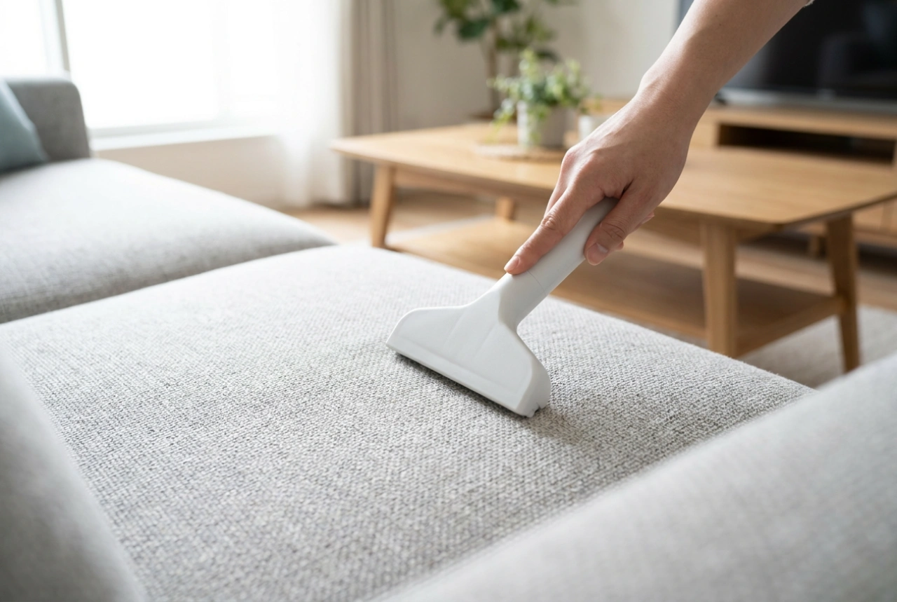 Hoe stoffen bekleding reinigen zonder kringen en strepen