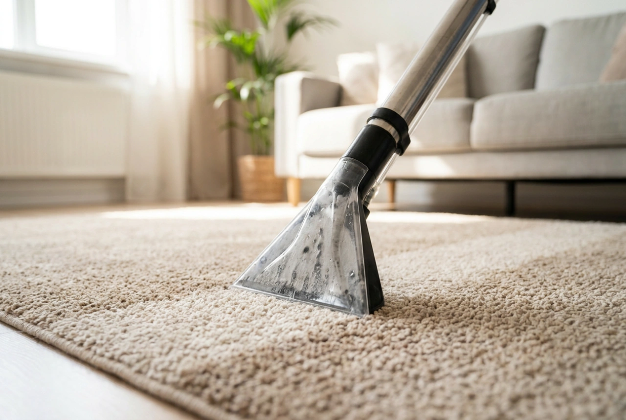 Hoe tapijten en bekleding te reinigen met een sproei-extractiemachine