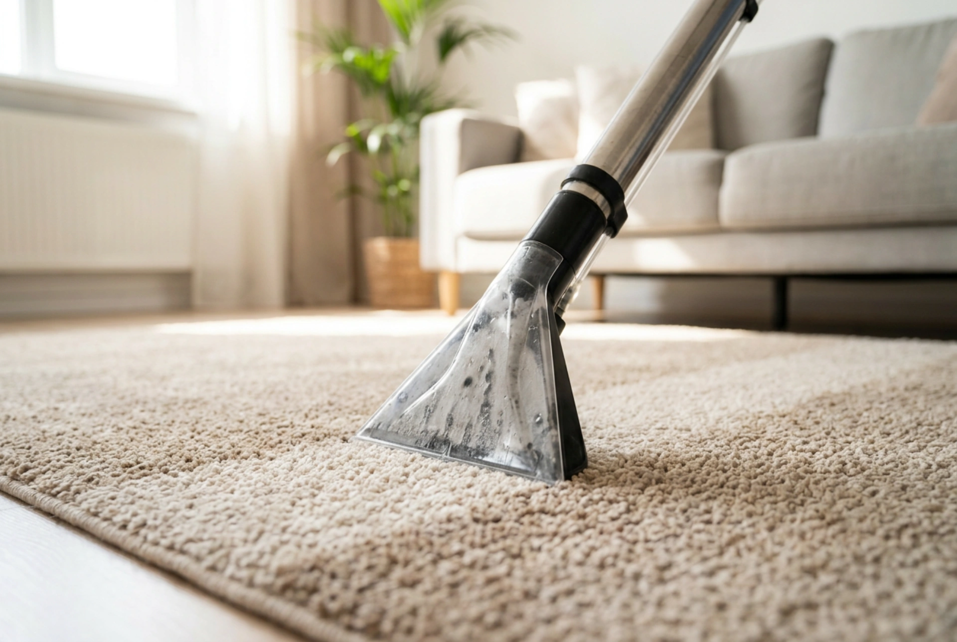 Hoe tapijten en bekleding te reinigen met een sproei-extractiemachine