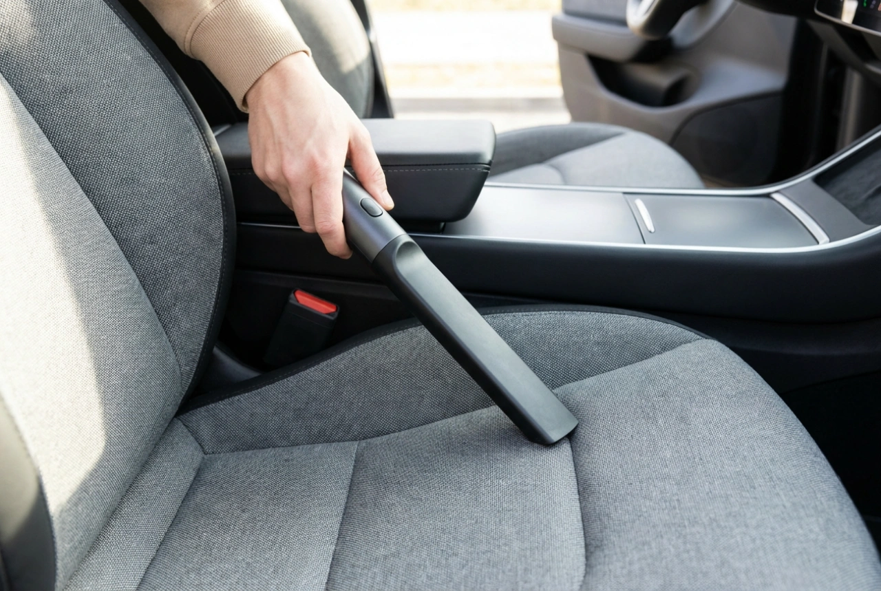 Hoe u een auto grondig reinigt met een professionele stofzuiger