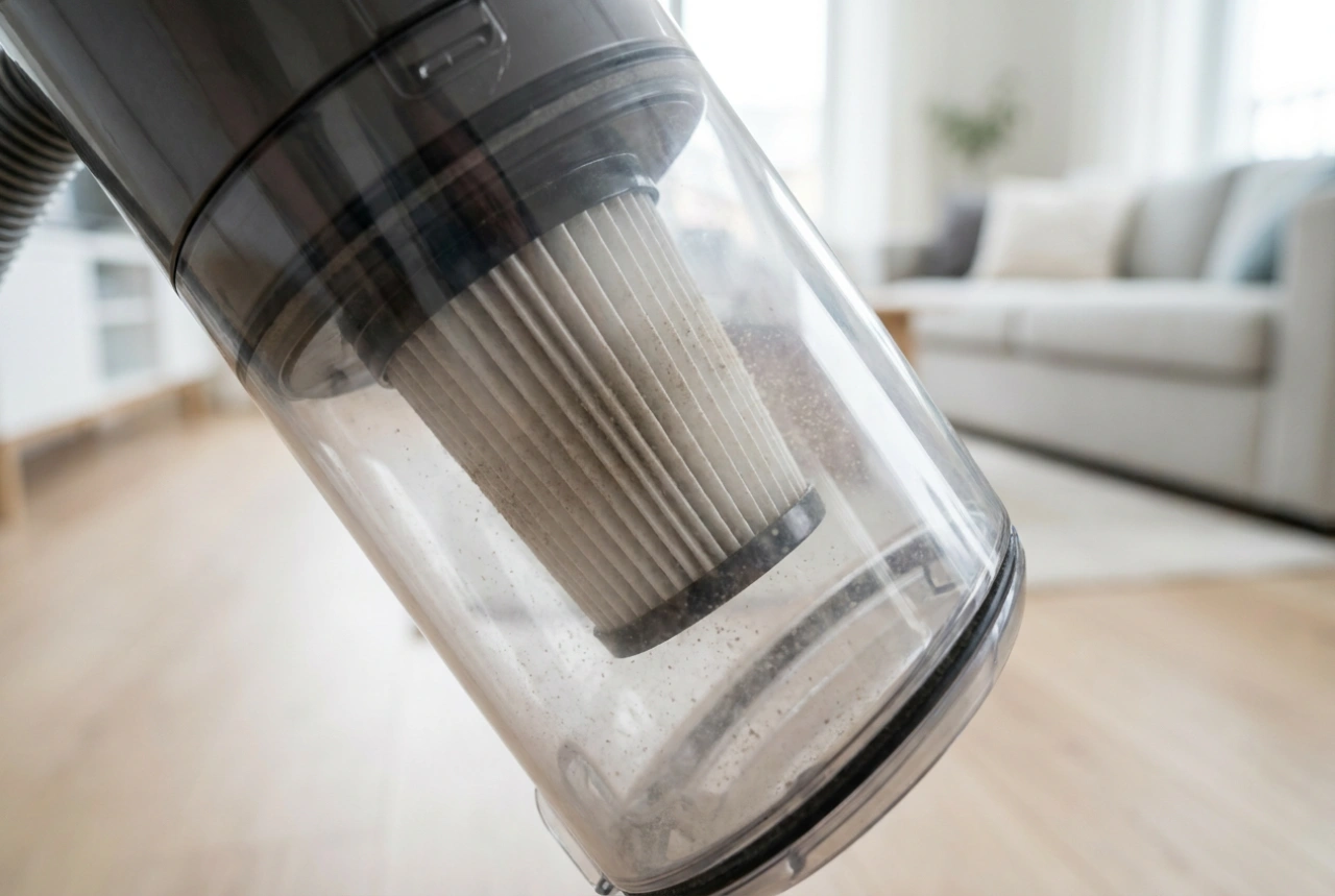 Hoe werkt de automatische filterschudder in een industriële stofzuiger