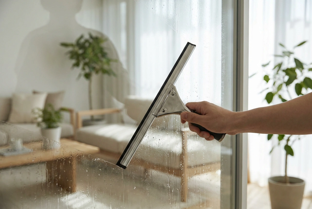 Streeploos ramen wassen met een handmatige raamwisser en de juiste techniek