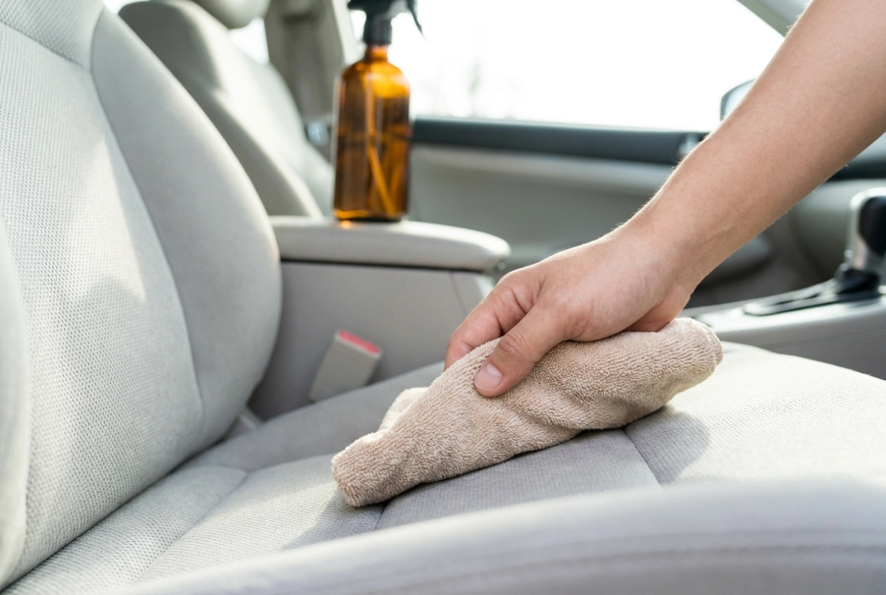 Hoe gebruik je autobekledingsreiniger zonder kringen achter te laten