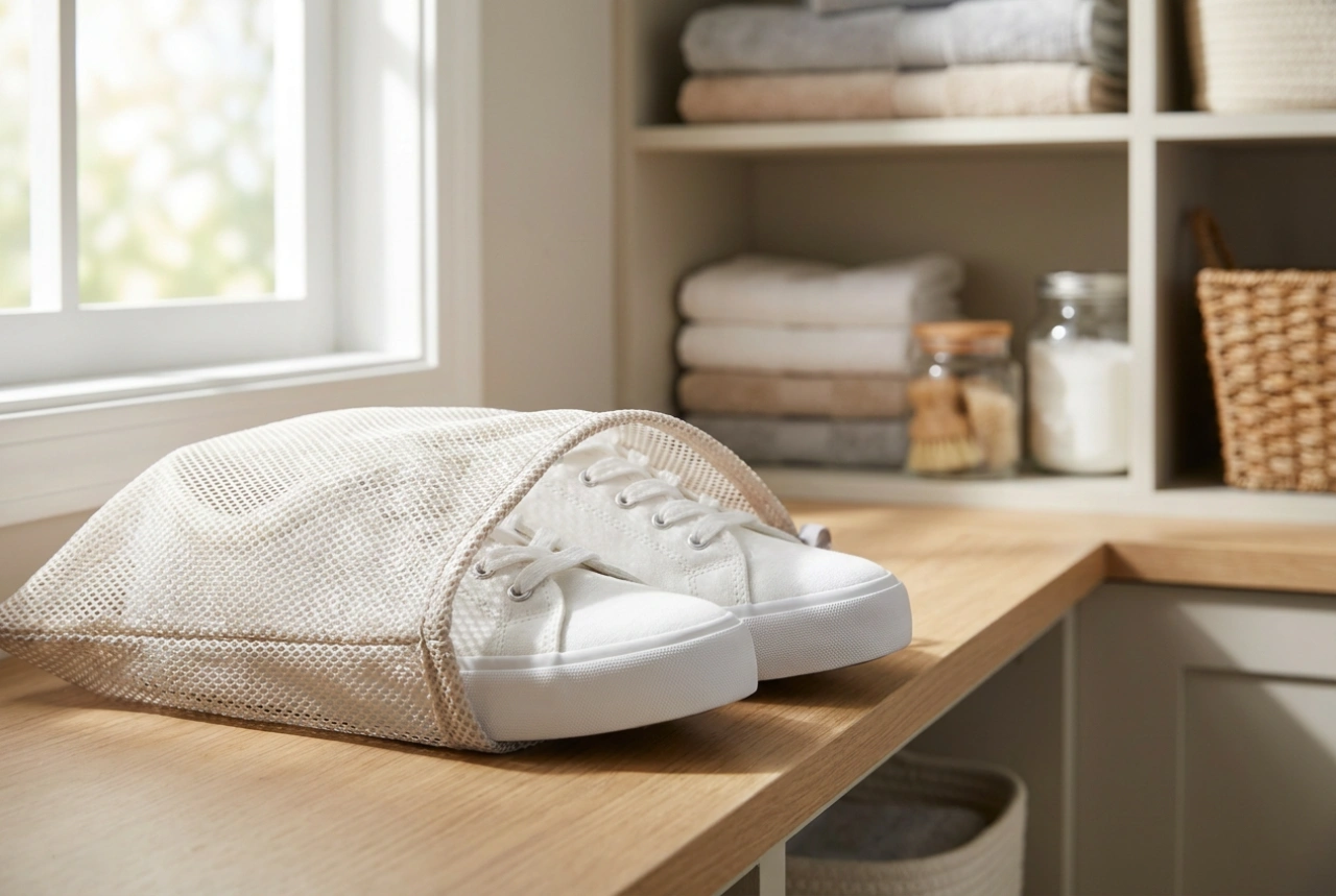 Hoe u een waszak voor schoenen veilig in de wasmachine gebruikt zonder beschadigingen