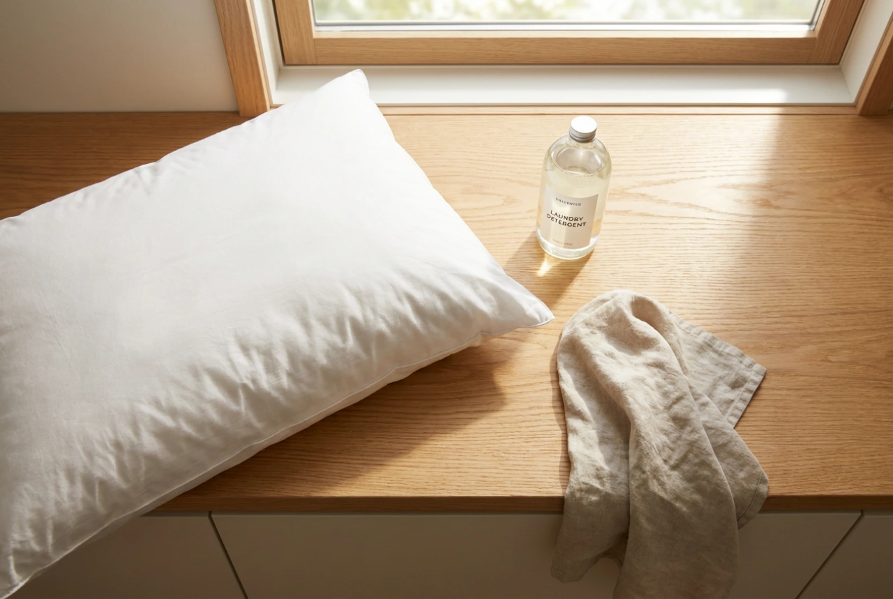 Veilig donzen kussens wassen: een stapsgewijze handleiding