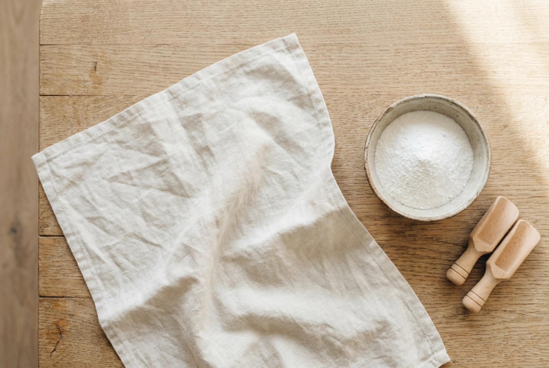 Zuiveringszout tegen vlekken en de grenzen van de werking op textiel