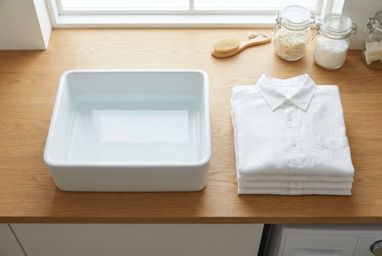 Grijze vlekken uit witte kleding na het wassen verwijderen