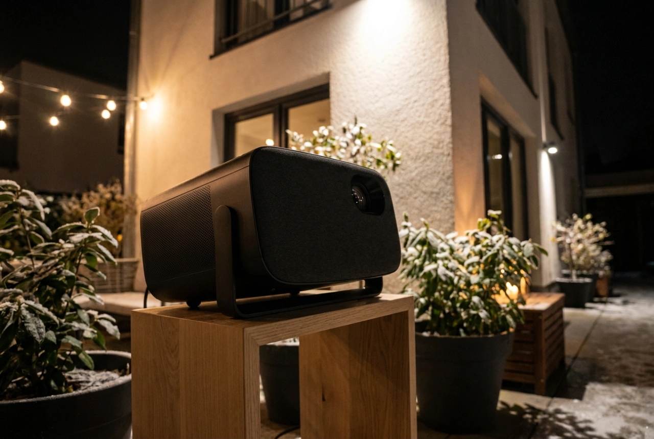 Hoe u een kerstprojector op de juiste en veilige afstand van uw huis opstelt