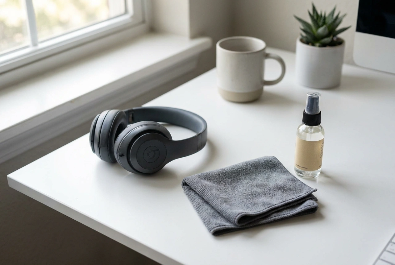 Hoe u over-ear hardloopsporttelefoons hygiënisch en schoon houdt