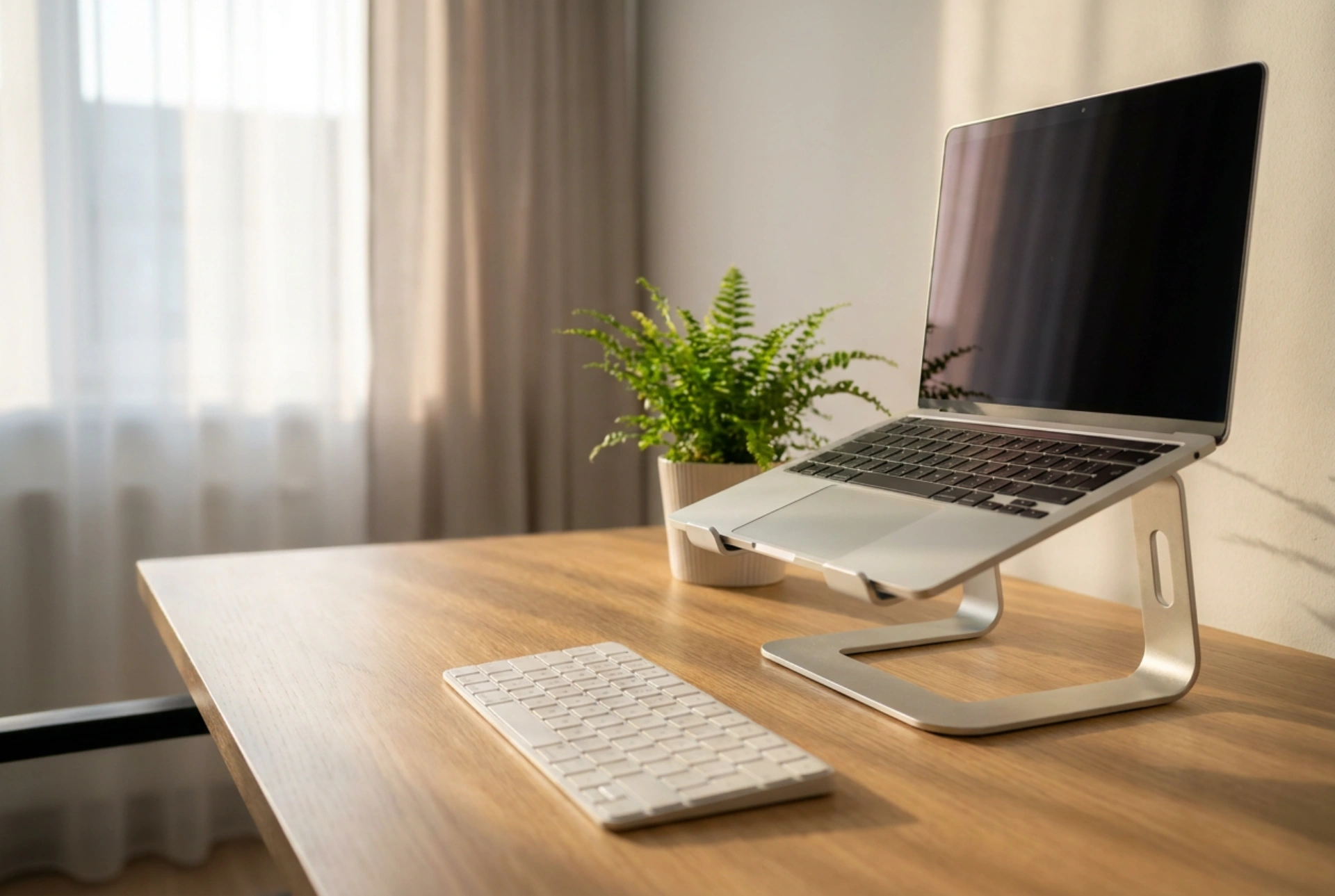 Hoe u een laptopstandaard op uw bureau instelt voor comfortabel werken