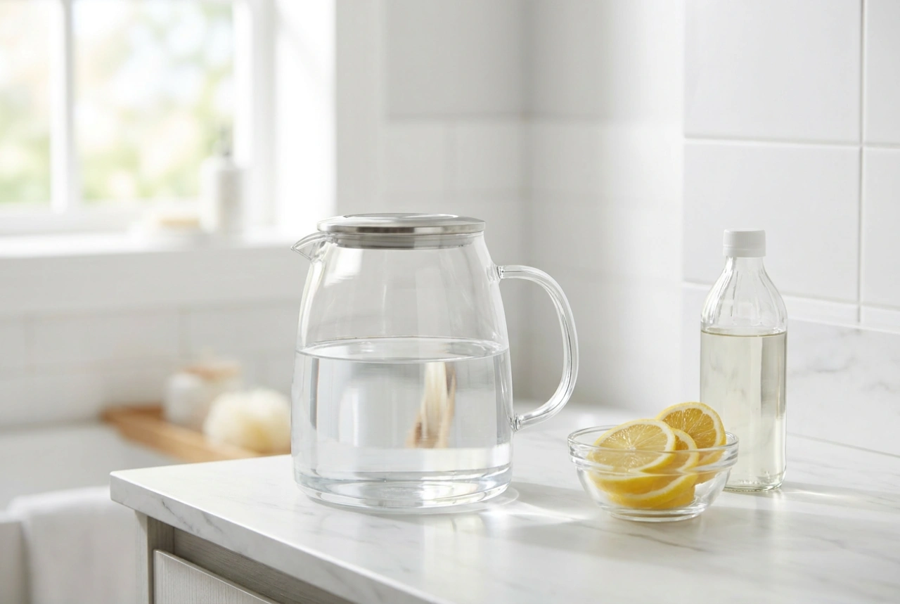 Hoe ontkalk je een glazen waterkoker met temperatuurregeling