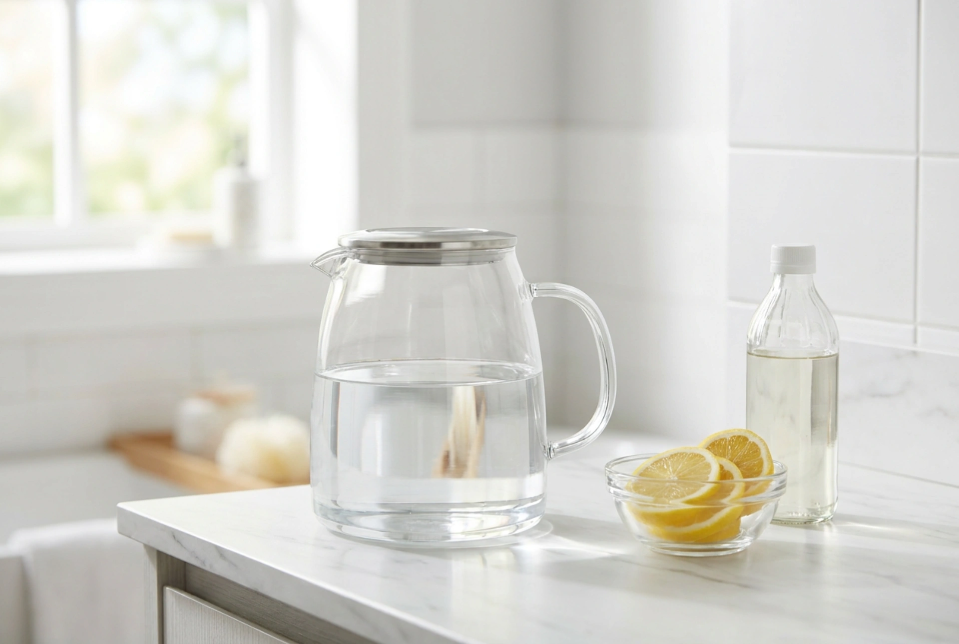 Hoe ontkalk je een glazen waterkoker met temperatuurregeling