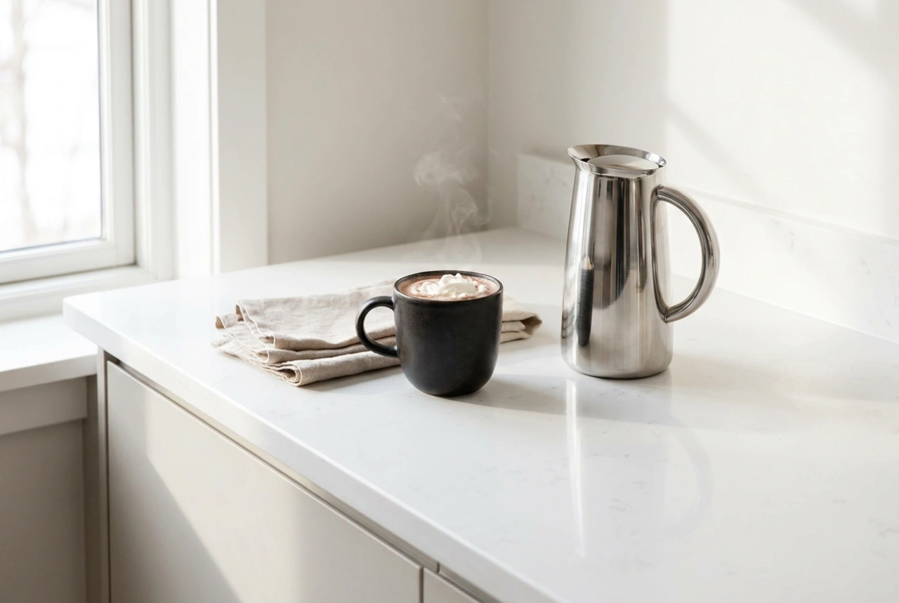 Koffiemachine reinigen na koffie met chocolade en melk