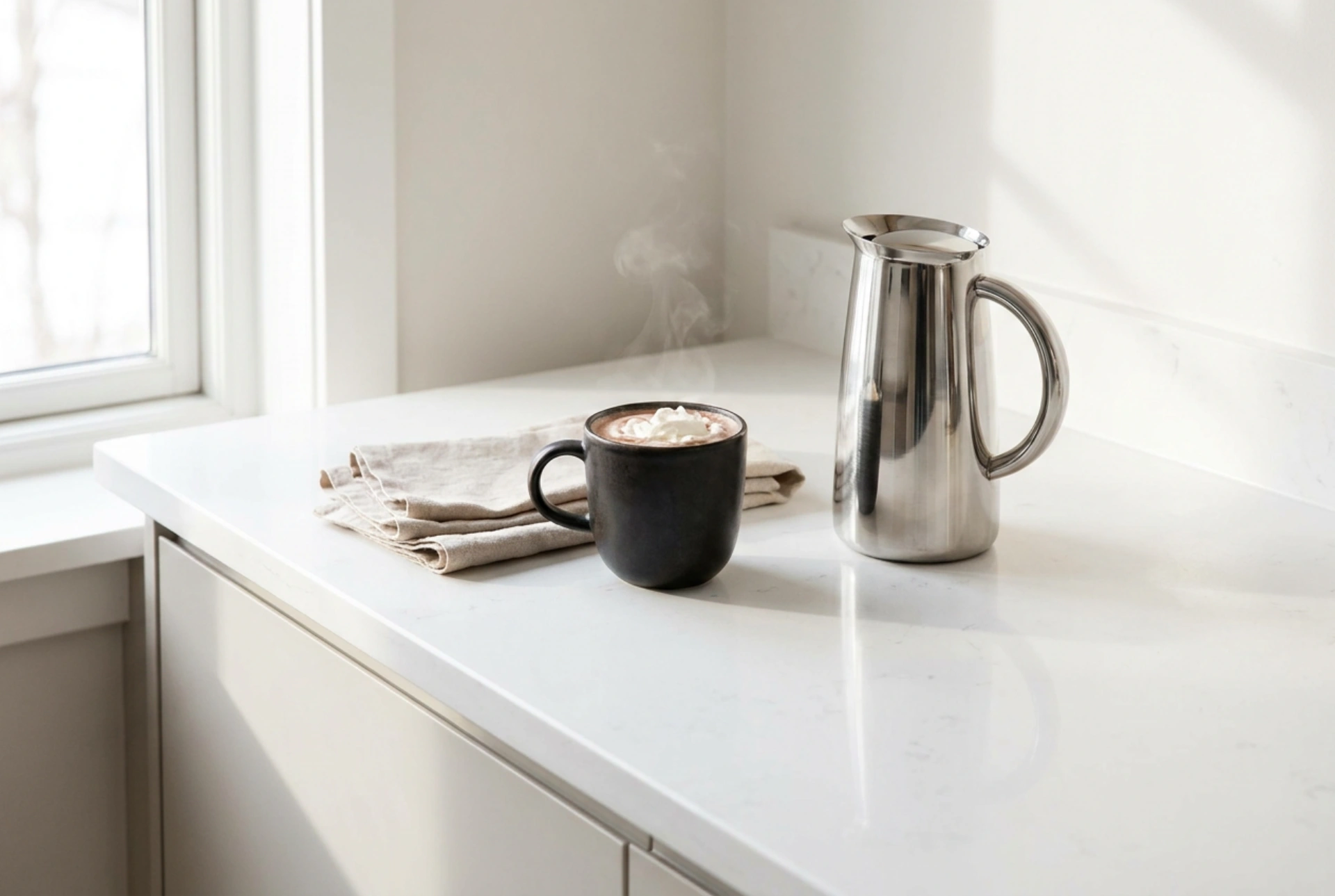 Koffiemachine reinigen na koffie met chocolade en melk