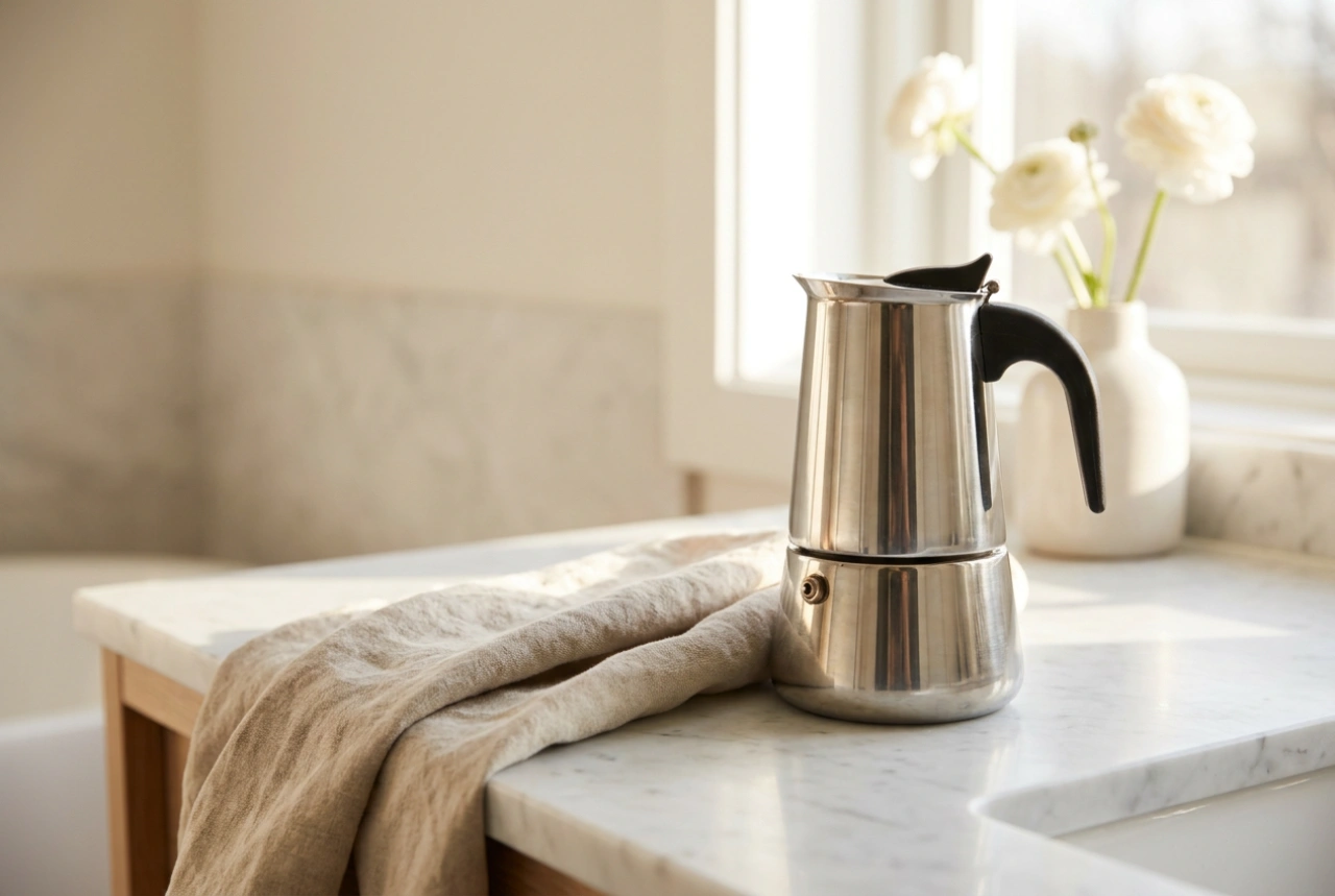 Hoe reinig je een moka pot om een metaalachtige smaak te voorkomen