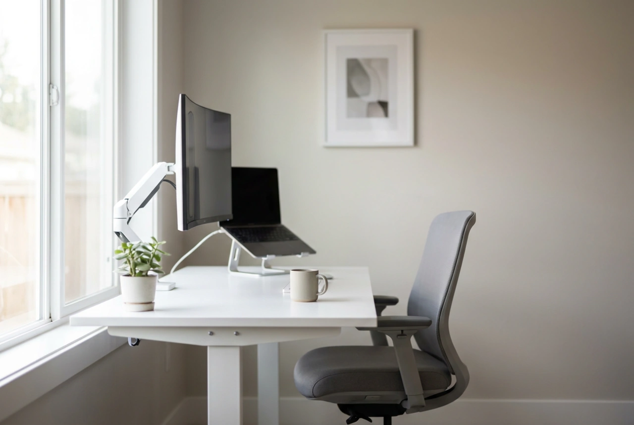 Hoe een monitor aan de muur te bevestigen en de bureau-ergonomie te verbeteren