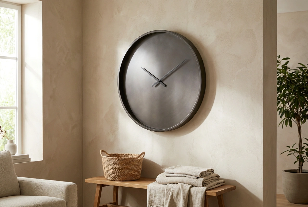 Hoe kies je een grote wandklok voor de woonkamer en een lege muur