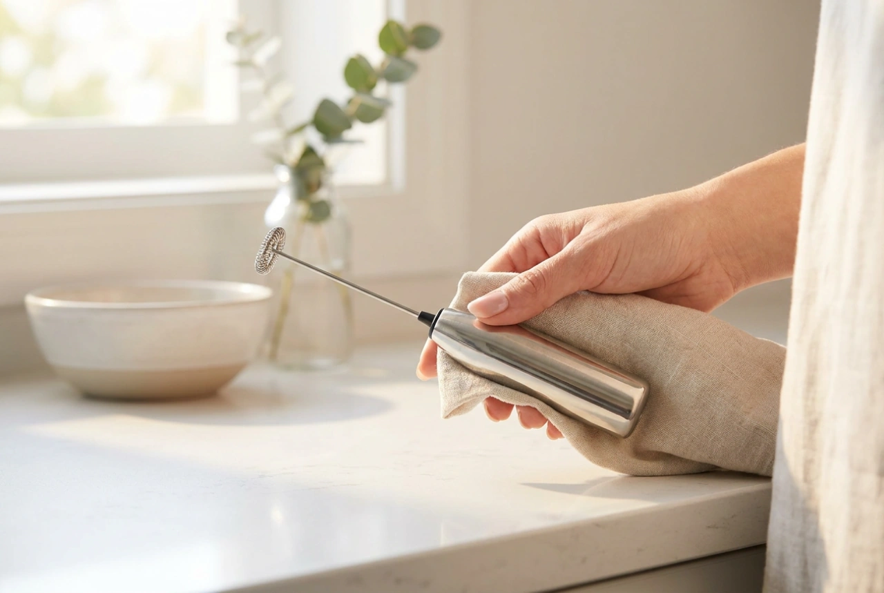 Onderhoud van de espressomachine na contact met melk