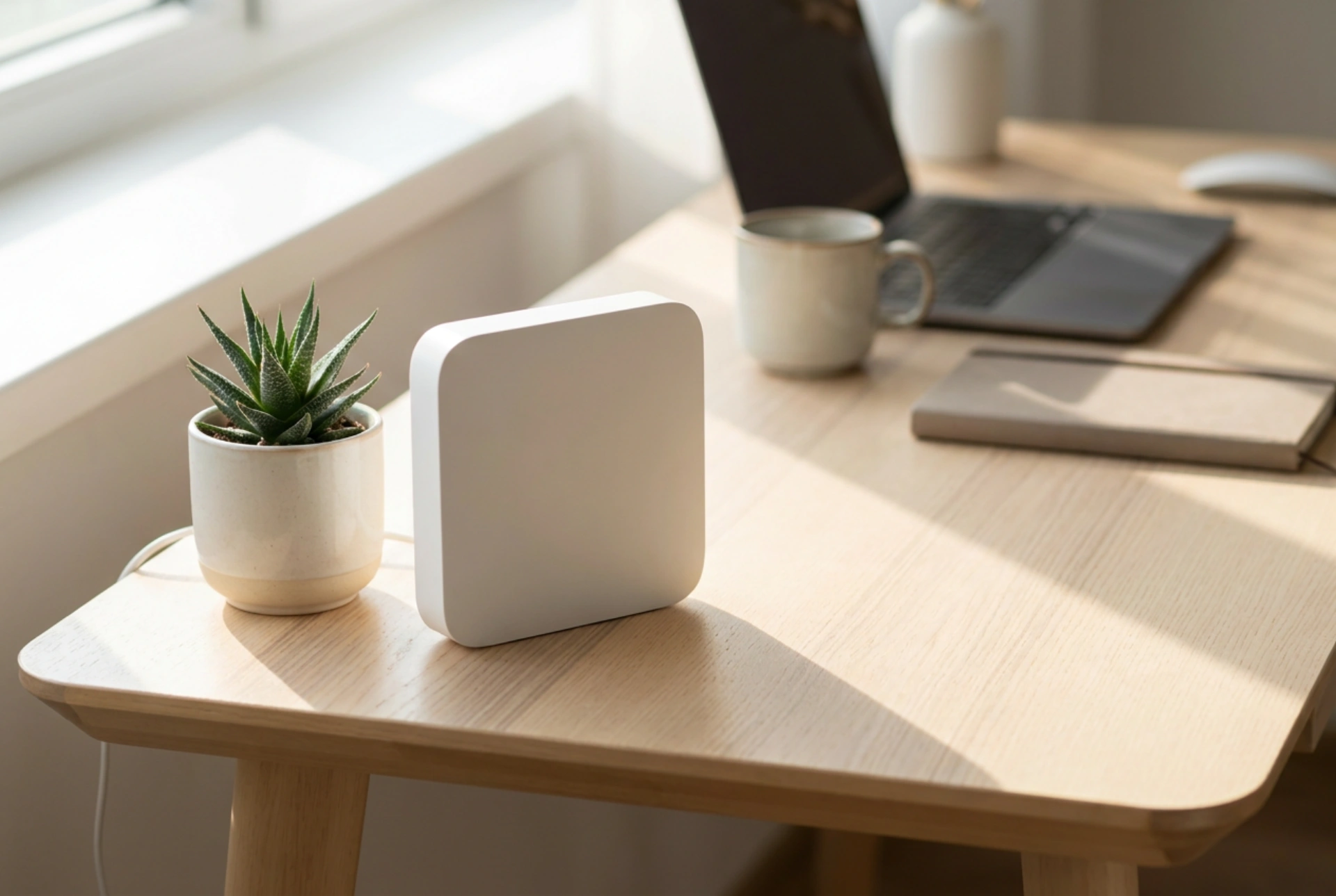 WiFi-router met simkaart en de belangrijkste netwerkinstellingen
