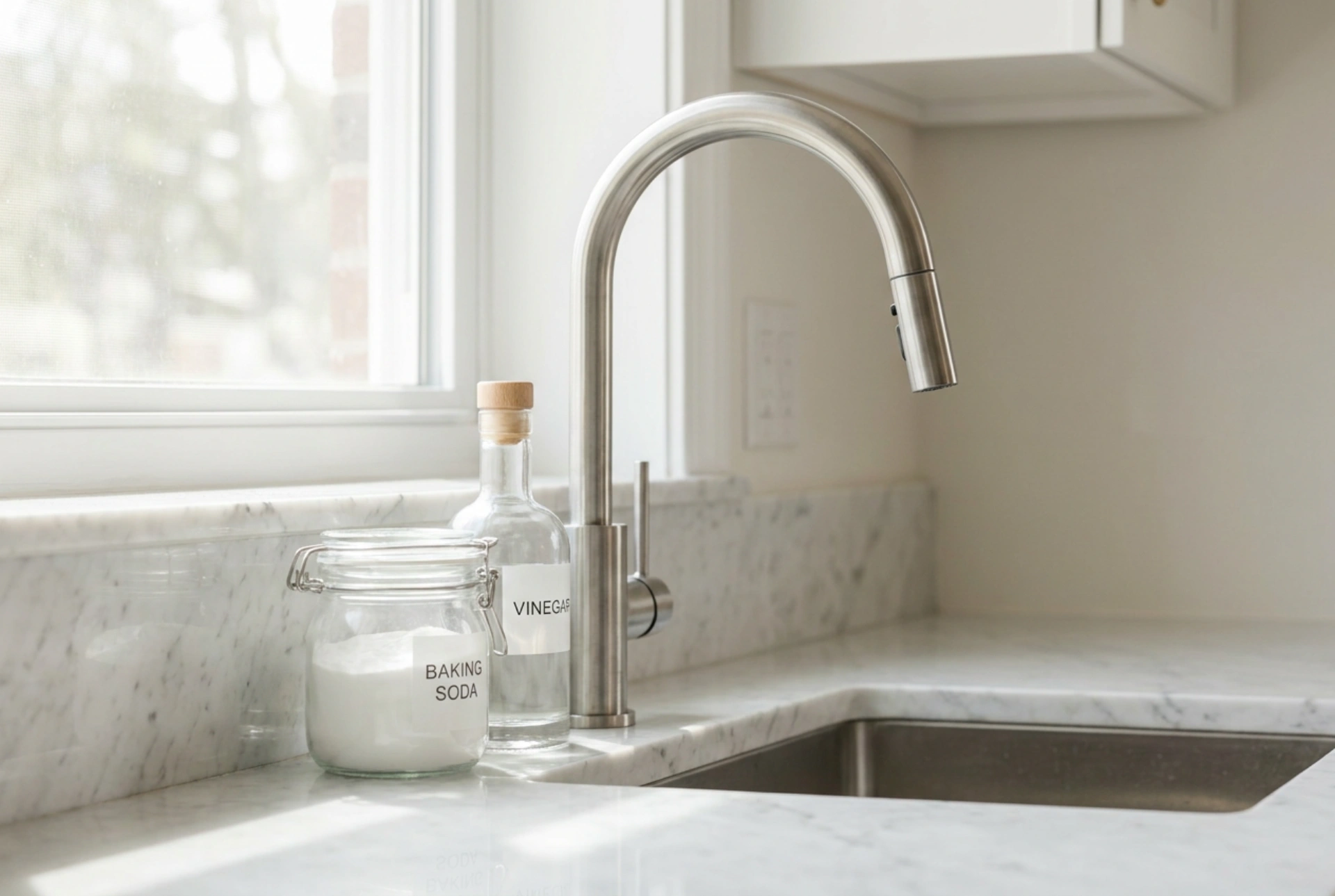Een verstopte gootsteen ontstoppen zonder de sifon los te schroeven