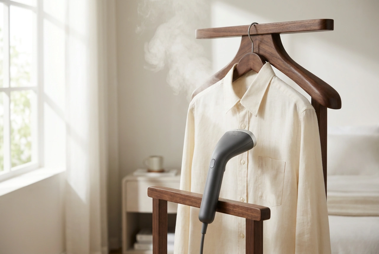 Hoe u kleding effectief strijkt met een handstomer