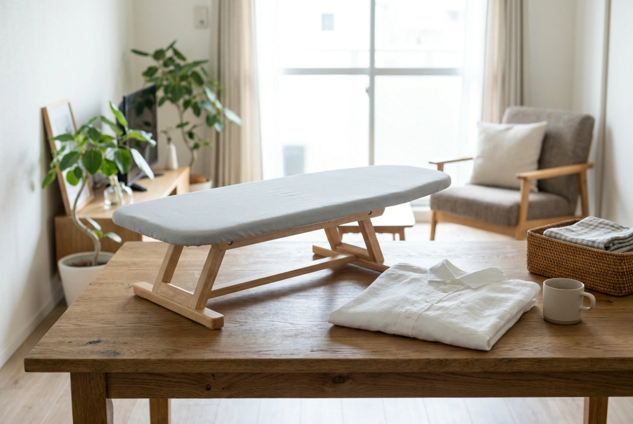 Compacte strijkplanken voor studio's, reizen en snelle retouches