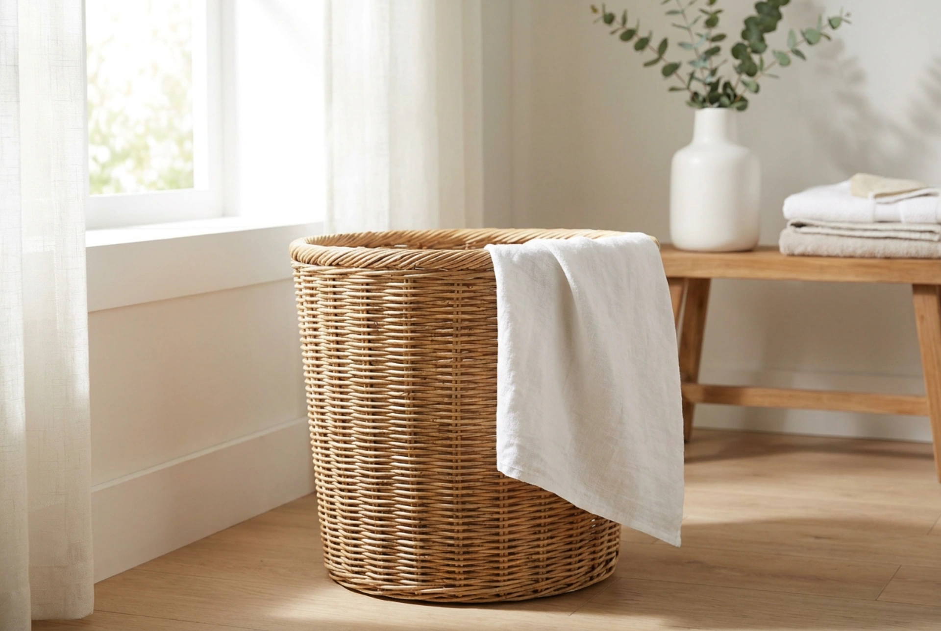 Hoe verzorg je een rotan wasmand om vochtabsorptie te voorkomen