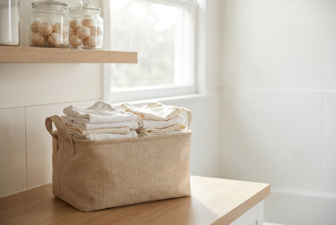 Babywas organiseren zonder chaos: een slimme wasmand-methode