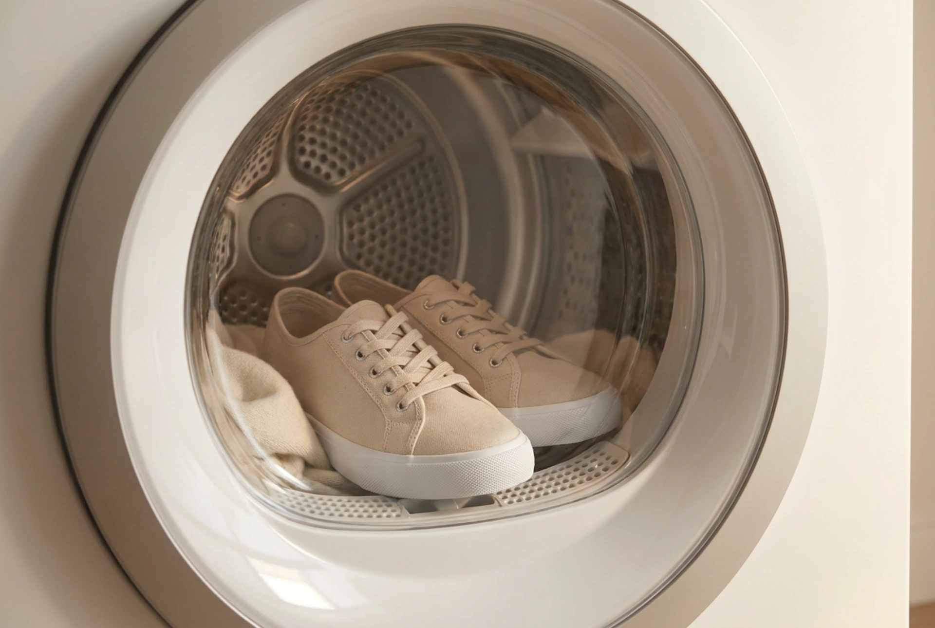 Bewezen techniek voor het drogen van schoenen in de wasdroger