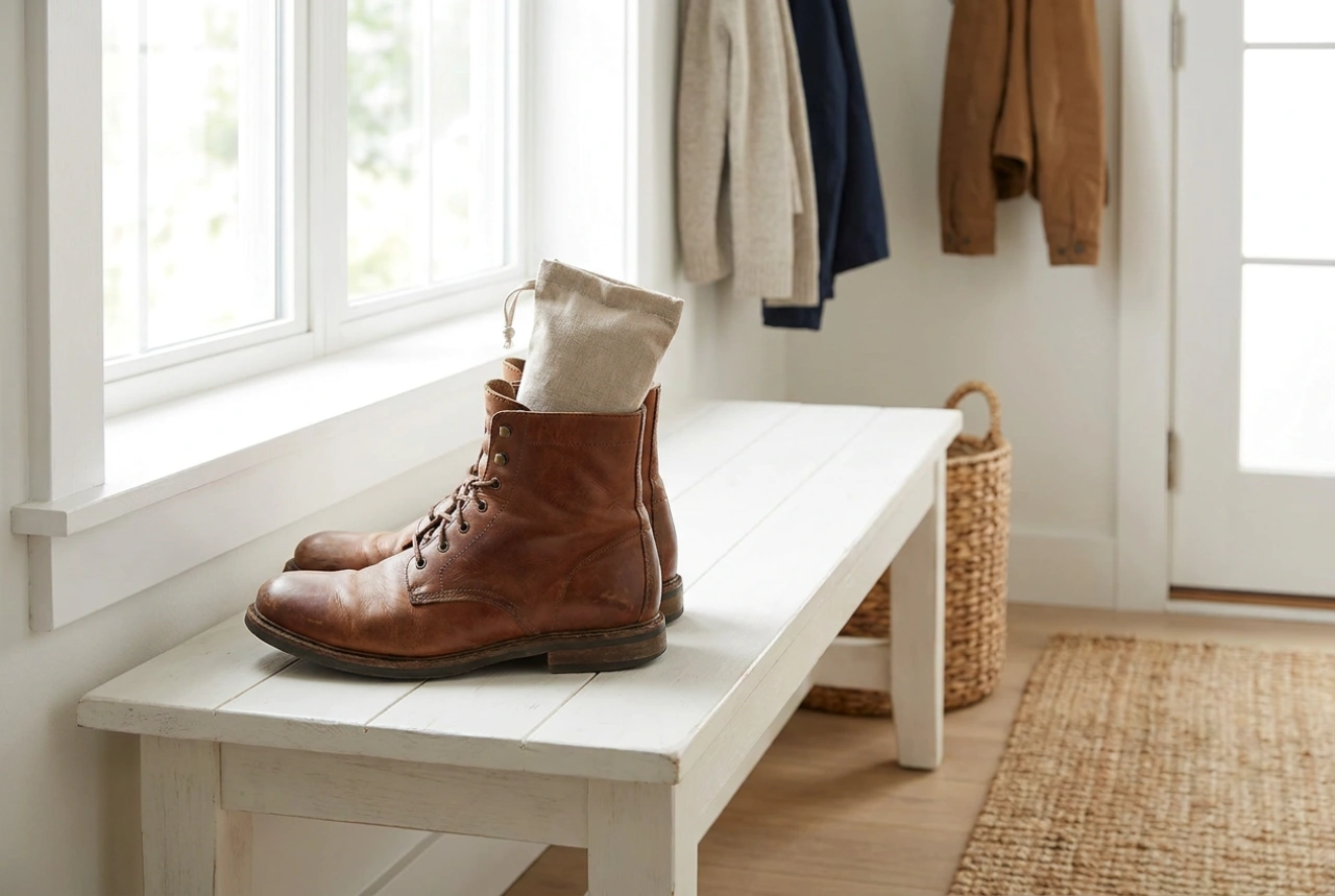 Hoe gebruik je een vochtvanger voor schoenen na de regen