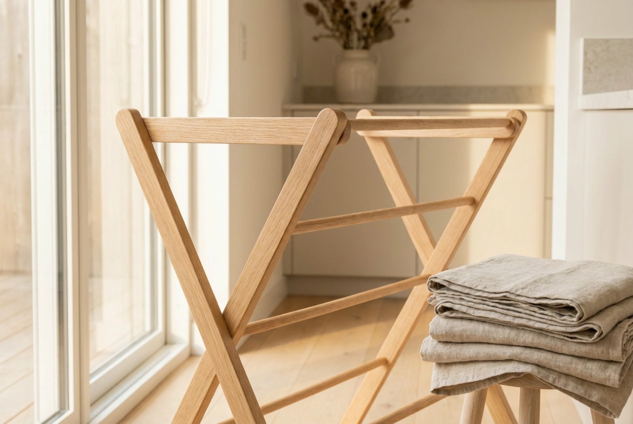 Hoe onderhoud je een houten wasrek om vochtschade te voorkomen