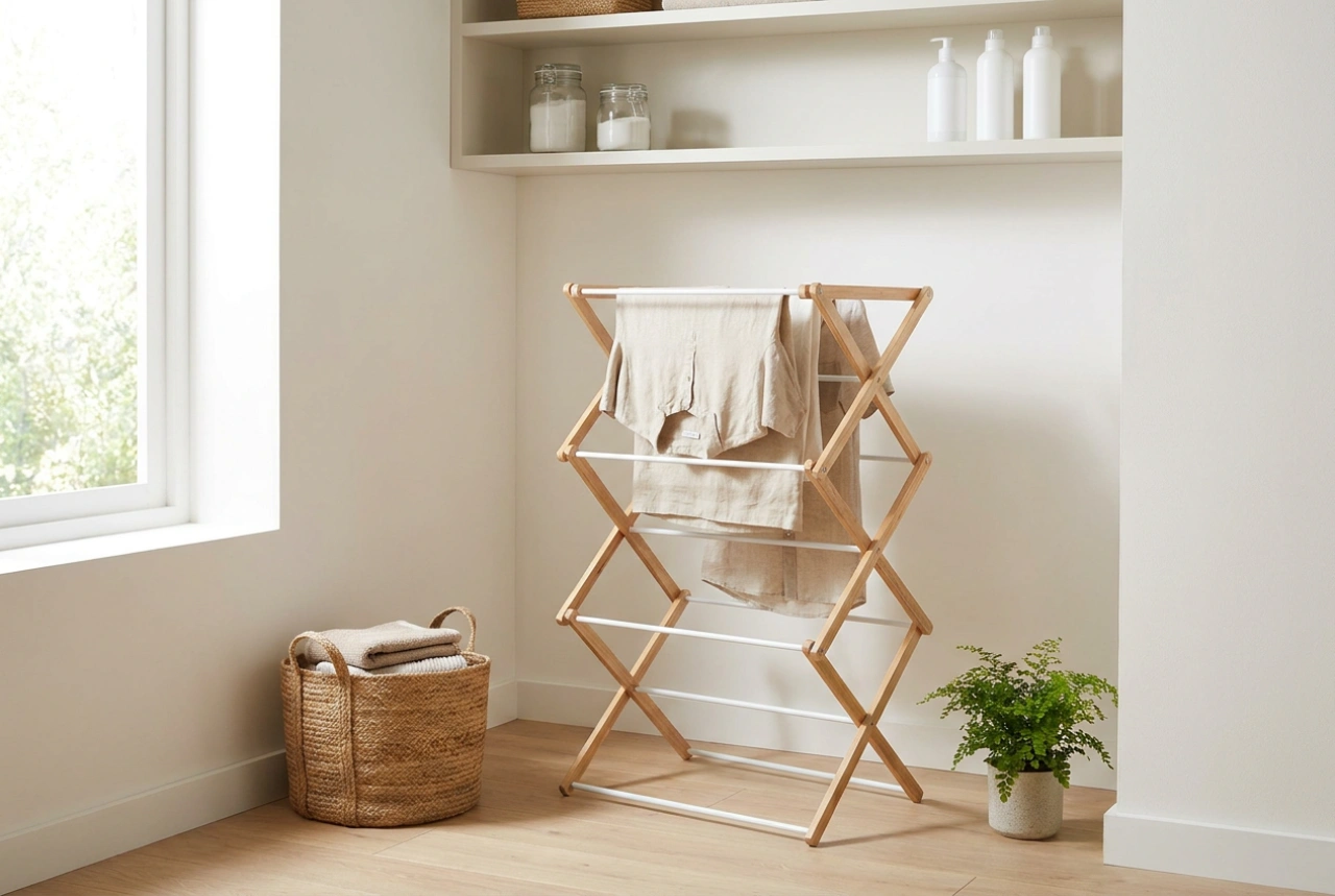 Wasdroogrek voor kleine appartementen en efficiënte ruimteplanning