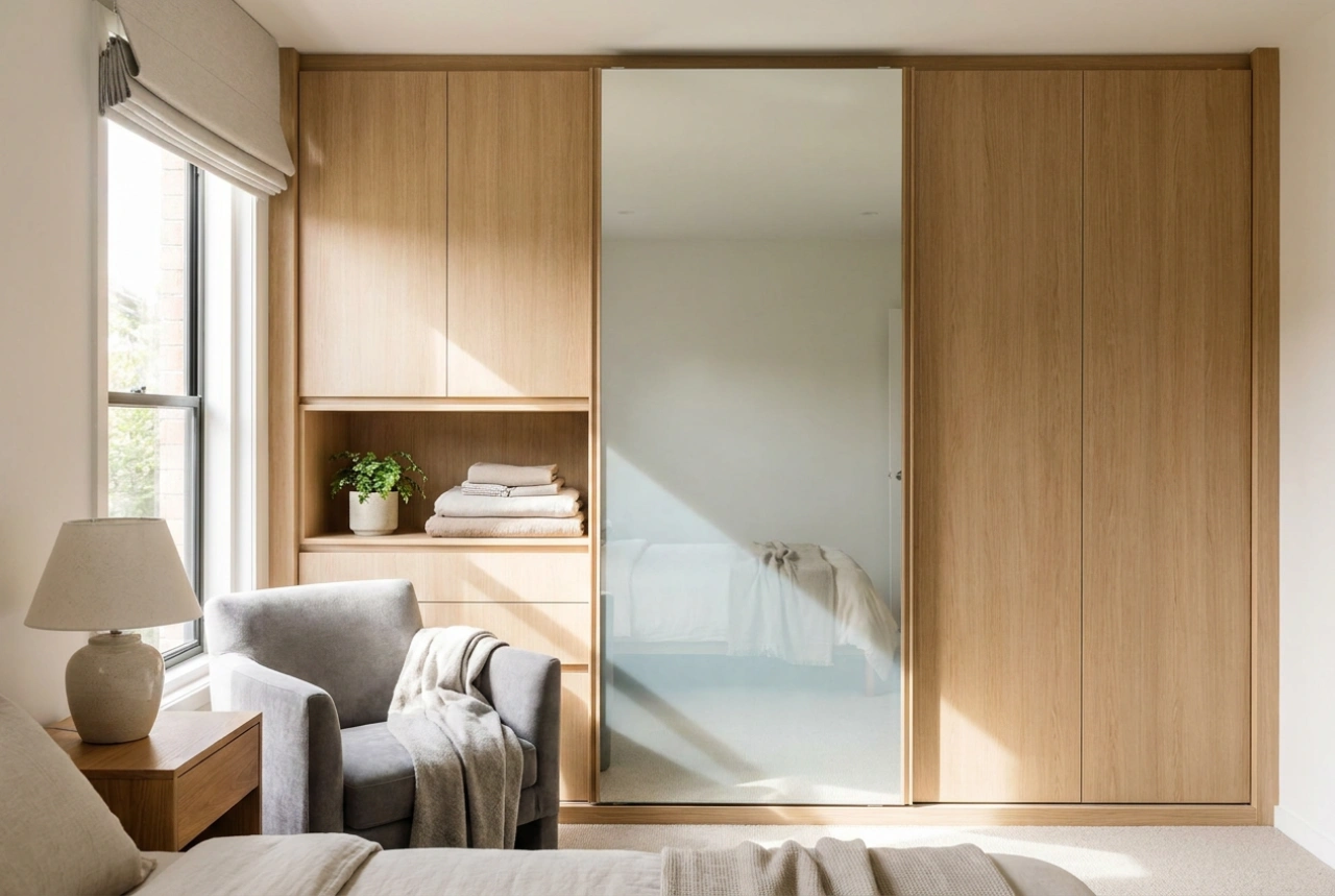 Wanneer een hoekkast met spiegel de moeilijke hoek van een kamer het beste benut