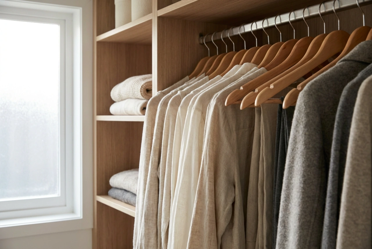 Hoe u een kledingkast voor hangende kleding plant zonder ruimteverlies